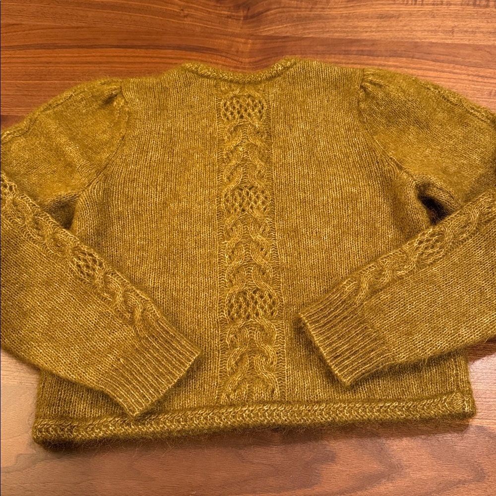 Sezane Evi Cardigan in Olive Green Sz XS/S - Picture 6 of 10